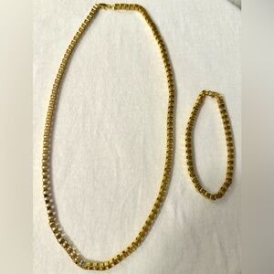 Box Necklace and Bracelet